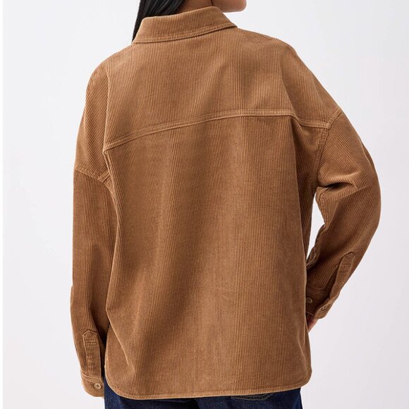 Oversized corduroy shirt - Picture 2 of 5